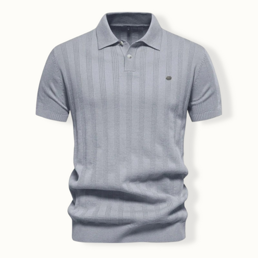 Calais Ribbed Knit Polo