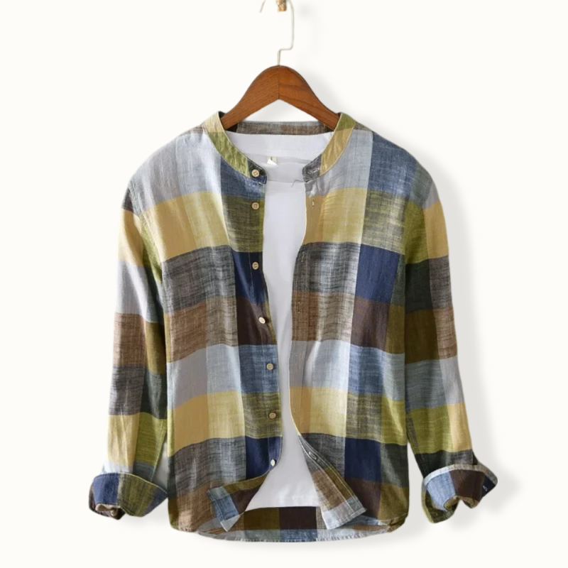 Innsbruck Plaid Turn Down Button Up
