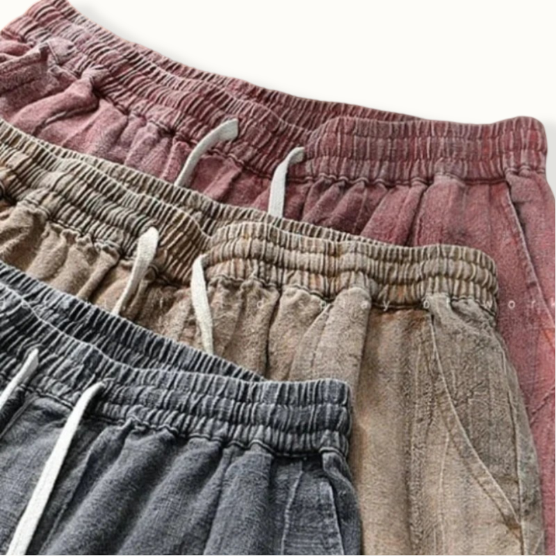 Saue Vintage Elastic Waist Shorts