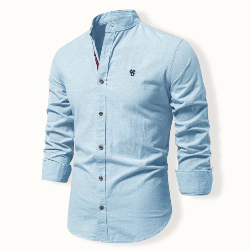 Fuiloro Band Collar Button Up