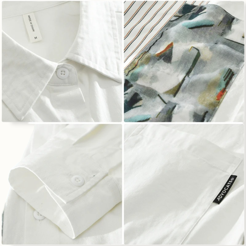 Nevis Vintage Patchwork Button Up