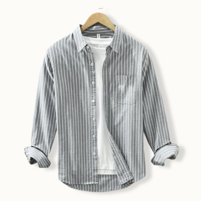 Capri Casual Striped Button Up