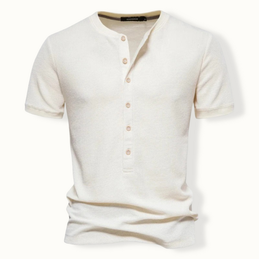 Beacu Waffle Henley Shirt
