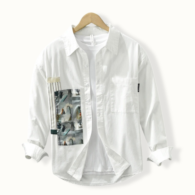 Nevis Vintage Patchwork Button Up