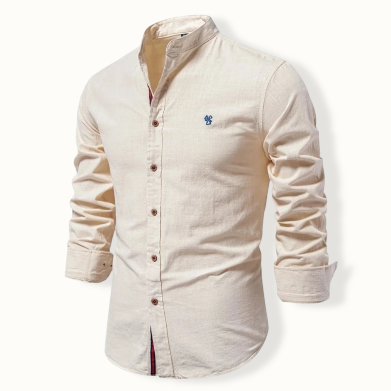 Fuiloro Band Collar Button Up