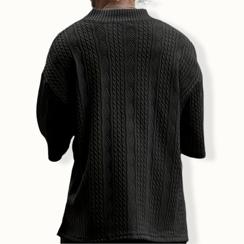 Luanda Jacquard V Neck Sweater