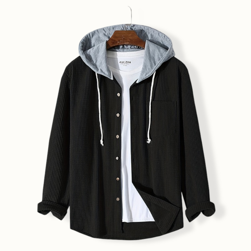 Solterra Button Up Waffle Hoodie