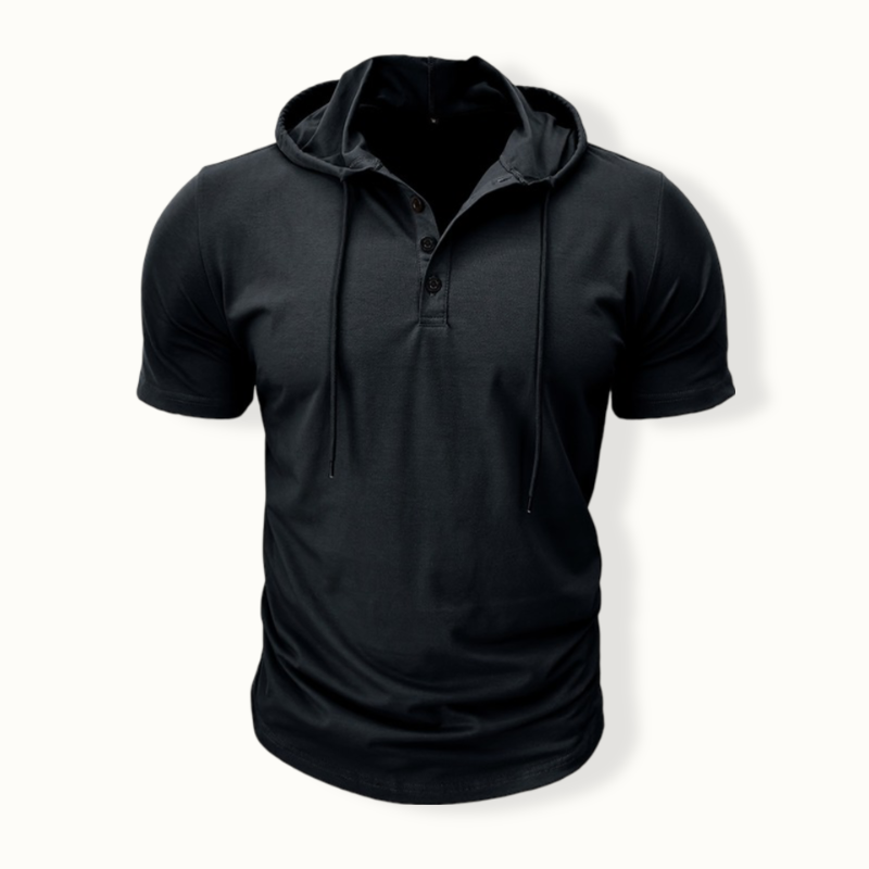 Castries Drawstring Short Sleeve Hoodie