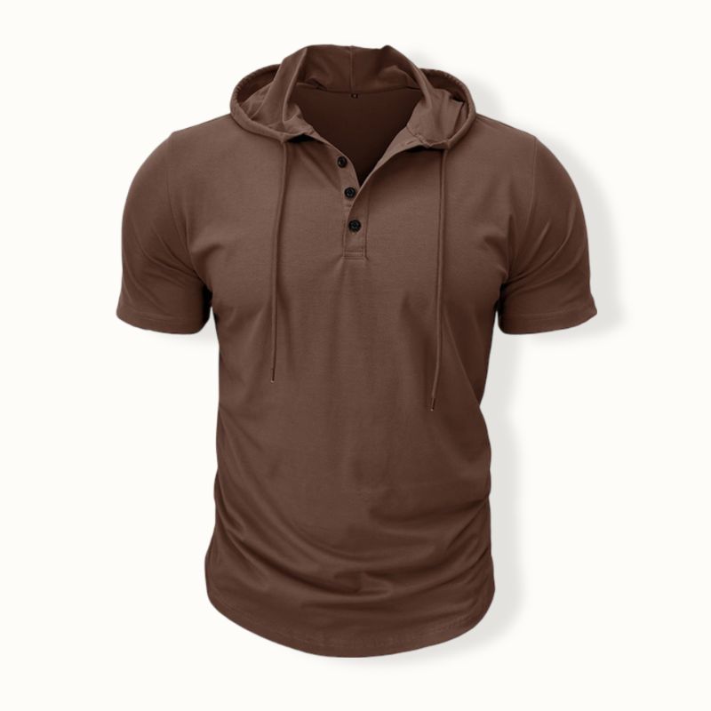 Castries Drawstring Short Sleeve Hoodie