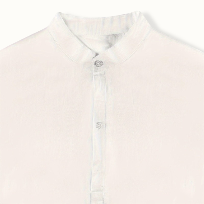 Tunis Button Up Stand Collar Long Sleeve