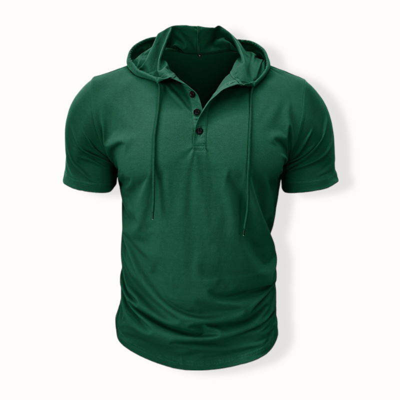 Castries Drawstring Short Sleeve Hoodie