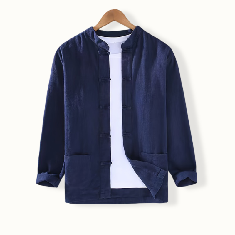 Zephyria Button Up Stand Collar Tang Suit