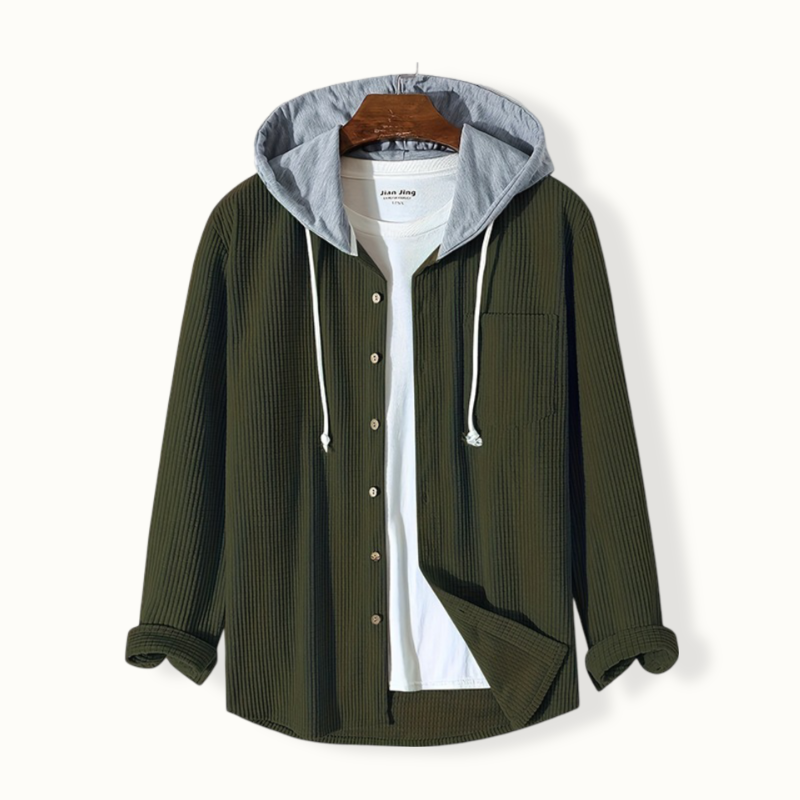Solterra Button Up Waffle Hoodie