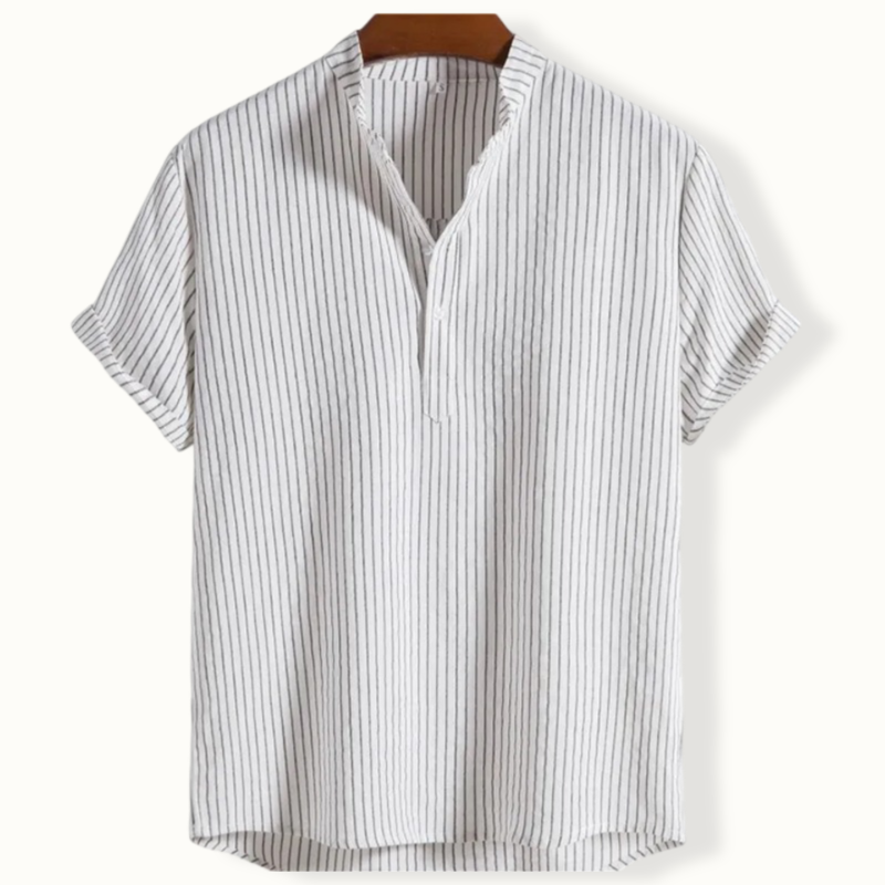 Chichester Striped Linen Polo